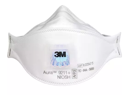 Respirateur à particules Aura 9211+, N95, Certifié NIOSH