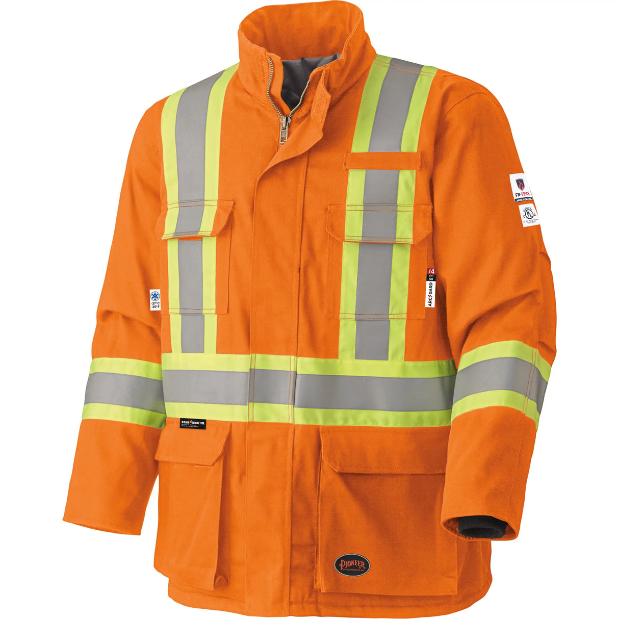 5532 Manteau de sécurité ignifuge, Orange haute visibilité, 58 cal/cm²