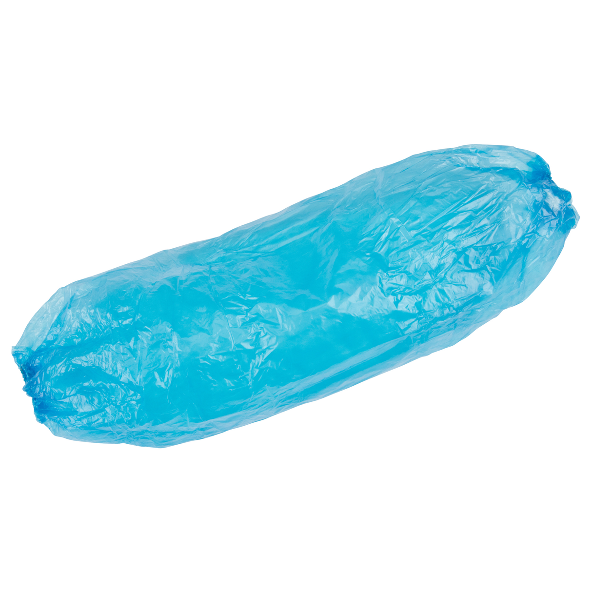 Paquet de 100 Manchettes jetables, longueur de 18", polyéthylène, bleu
