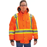 Parka d'hiver imperméable 7-en-1, Orange haute visibilité