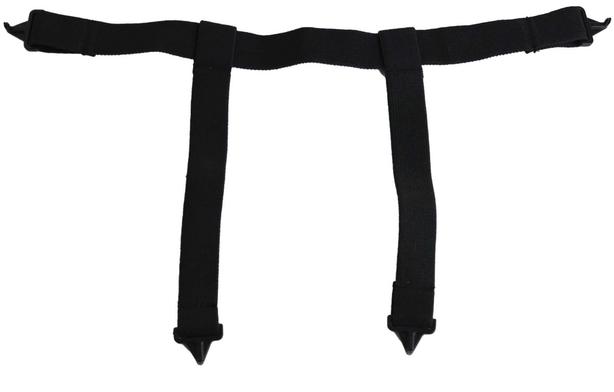 PAQUET DE 12 MENTONNIÈRES ÉLASTIQUE AVEC ATTACHES À 4 POINTS