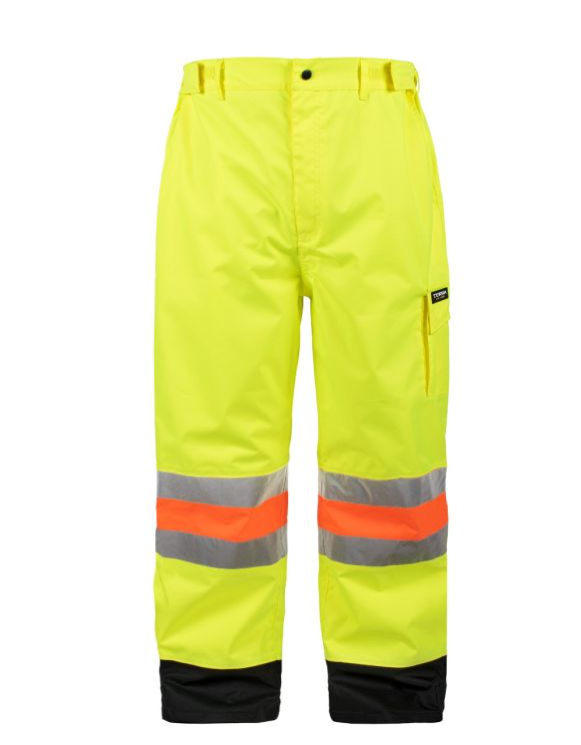 Pantalon de signaleur impérméable, jaune