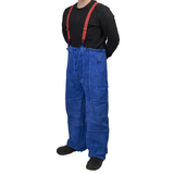 Pantalon de soudeur 42", bleu, 2T-Grand
