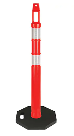 Poteau délinéateur de première qualité, 42" h, Orange