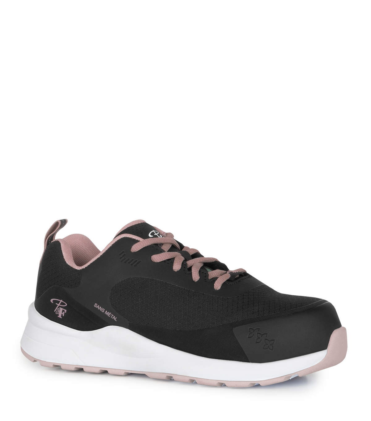 PF6004 Noir, souliers de travail athlétiques légers, sans métal pour femme