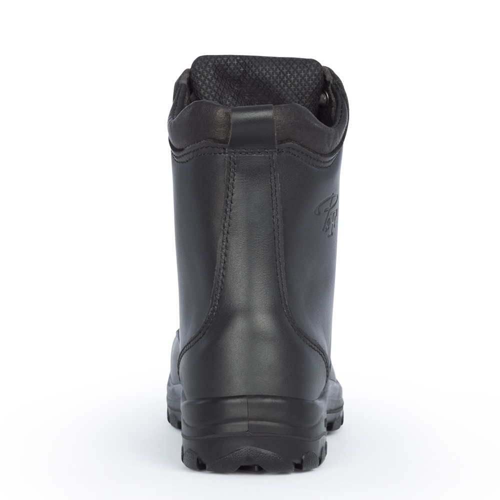 S552, noir, bottes  de travail 8" en cuir, cap en acier pour femme