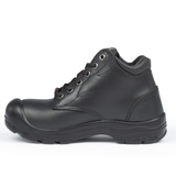 S559 Noir, bottes  de travail 6" en cuir, cap en acier pour femme