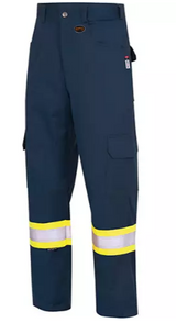 7764 Pantalons de sécurité ignifuges et résistants aux arcs électriques à haute visibilité 88/12 FR-Tech, 38, x 34, bleu marin