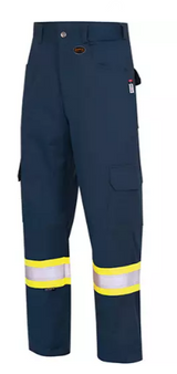 7764 Pantalons de sécurité ignifuges et résistants aux arcs électriques à haute visibilité 88/12 FR-Tech