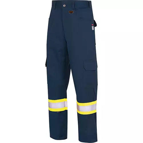 7763 Pantalons de sécurité ignifuges et résistants aux arcs électriques à haute visibilité 88/12 FR-Tech, Bleu marin