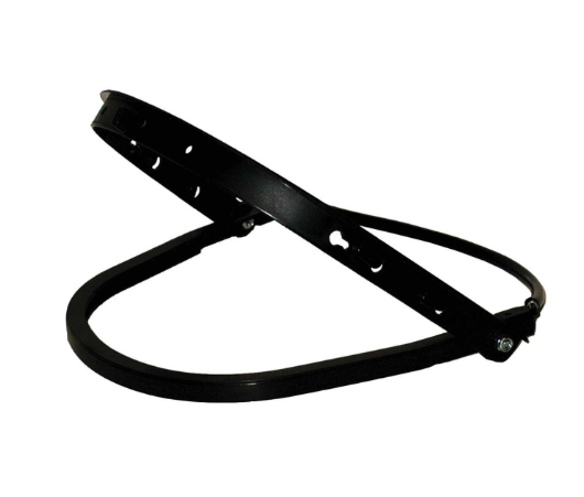 Porte-visière avec construction en plastique, cadre rainuré avec ressort.