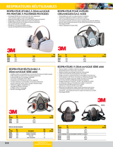 Respirateur à demi-masque série 6500QL avec mécanisme de bascule Quick-Latch, Silicone