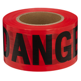 Ruban rouge barricade Danger 3"x1000' 0.03 mm
