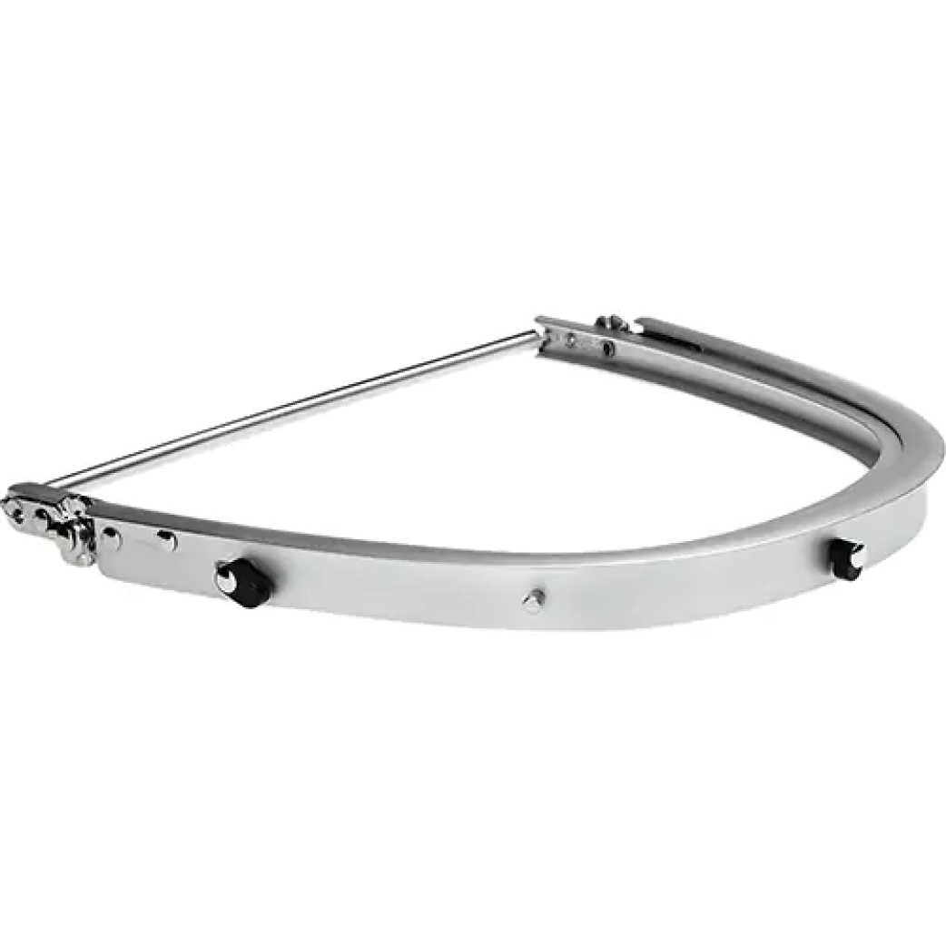 Support d'écran facial haute performance pour casques de sécurité à bord standard avec joint de protection contre la poussière en caoutchouc