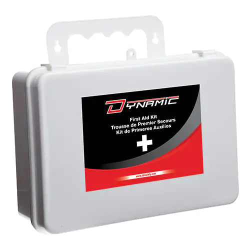 Trousse de premiers soins pour bureau , Dispositif médical Classe 1, Boîte en plastique