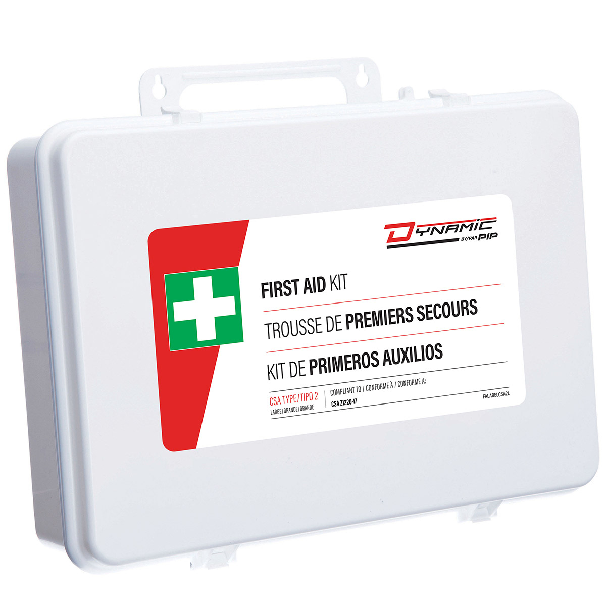Trousse de premiers soins de l'ASC #2 ''Large''- Plastique, Visée Sécure
