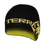 Tuque jacquart réversible, noir/jaune, taille Unique