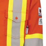 7742 Chemise de sécurité ignifugée FR-Tech, orange haute visibilité