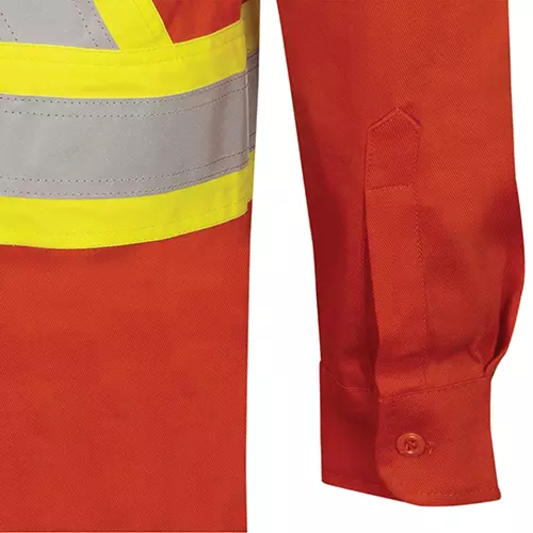7742 Chemise de sécurité ignifugée FR-Tech, orange haute visibilité