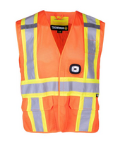Veste de sécurité avec lumières DEL, petit-moyen, jaune