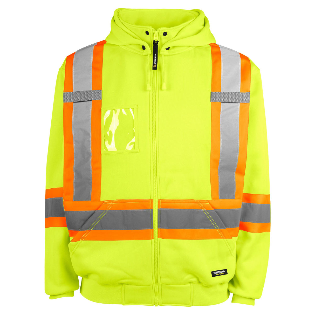 Veste à capuchon haute visibilité