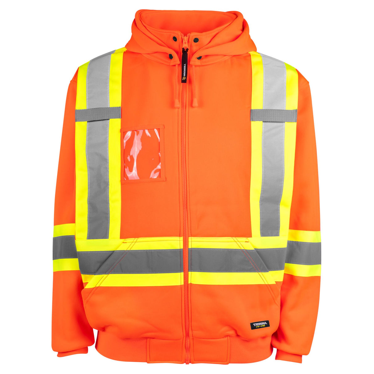 Veste à capuchon haute visibilité