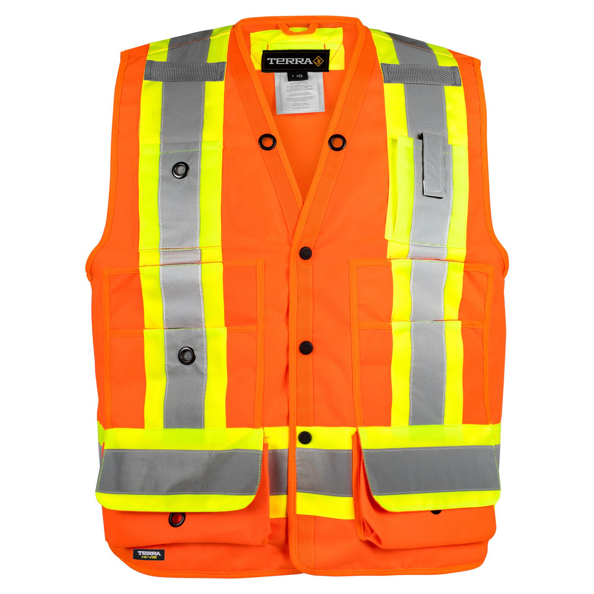 Veste d'arpenteur haute visibilité, Jaune