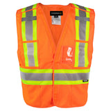 Veste détachable en 5 points haute visibilité opaque