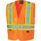 Veste de sécurité, Orange haute visibilité, Polyester