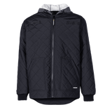 Veste de réfrigération matelassé avec capuchon, noir