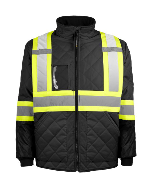 Veste de réfrigération haute visibilité, Noir