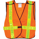 Veste de sécurité d'usage standard, Orange haute visibilité, Polyester