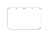 Visière de sécurité en polycarbonate à ajustement universel - 0.04" épaisseur
