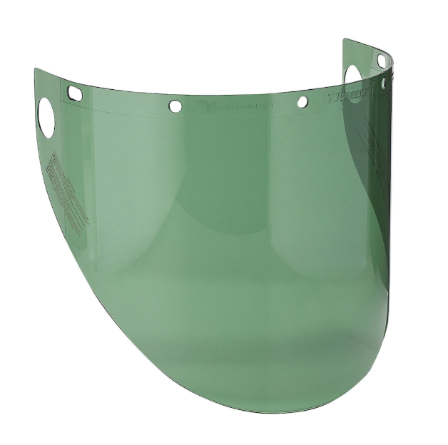 Visière de sécurité en polycarbonate asphérique - épaisseur de 0,06"