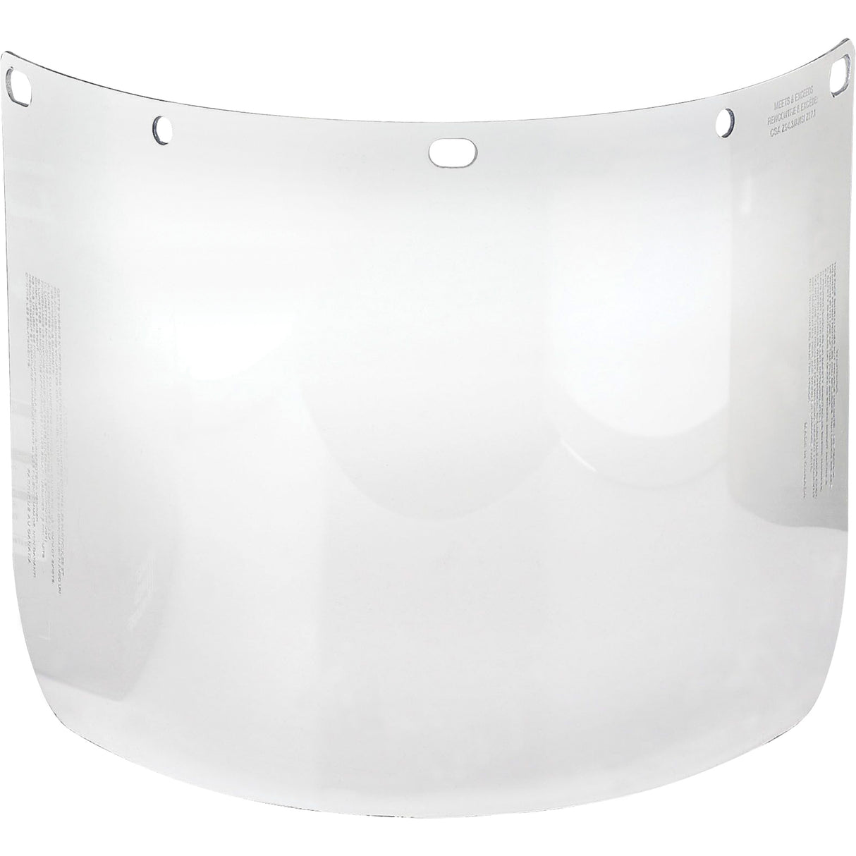 Visière pour écran facial , PETG, teinte transparent